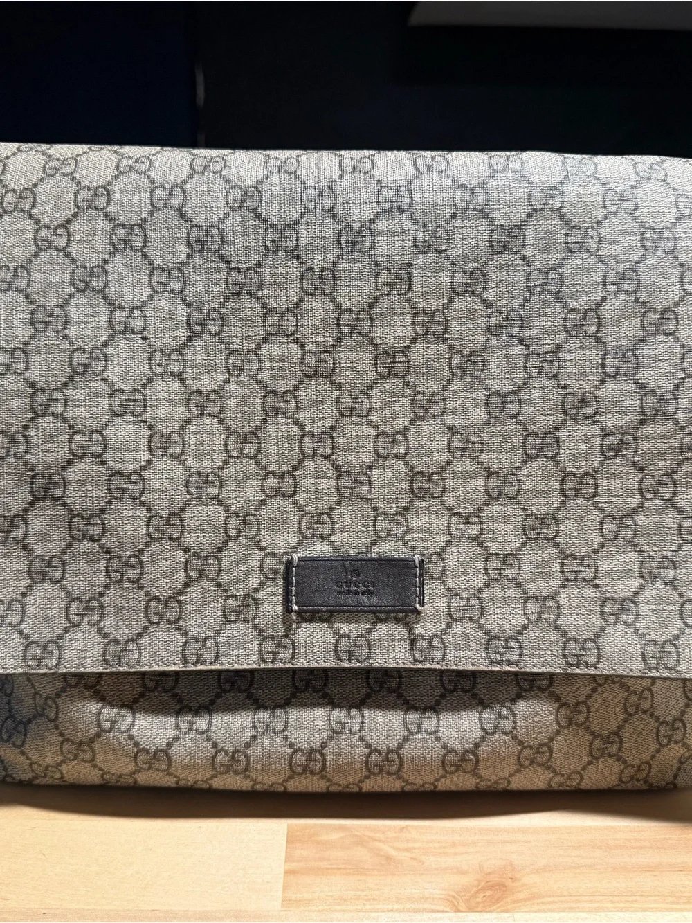 Gucci Beige & Brown GG Monogram diaper bag